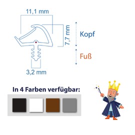 Door Seal Anti-Expansion Thread 3 mm Groove Width 7 mm Groove Depth 12 mm Fold Width Quick Easy Installation High Quality House Door Seal Rubber Seal