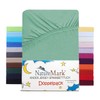 NatureMark Set of 2 Children's Jersey Fitted Sheets, 100% Cotton,