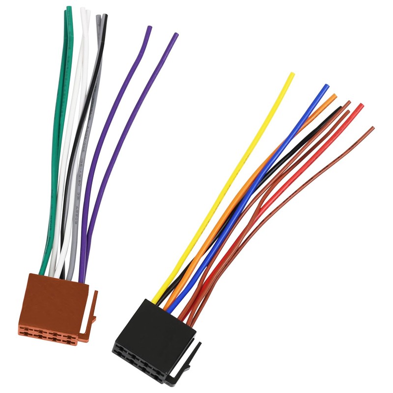 Universal ISO Car Radio Stereo Wiring Harness Adapter, Car Audio