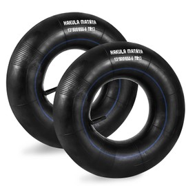 13'' Durable Replacement Inner Tube with TR-13 Straight Valve Stem, 5.00-6'' Heavy Duty Inner Tire Wheel for Lawn Mowers, ATVs and More, 2Packs, Black