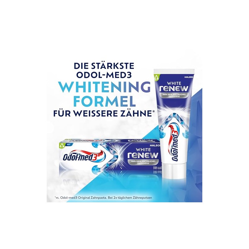 Odol-med3 White reNEW Toothpaste, Up to 3x More Effective Removal