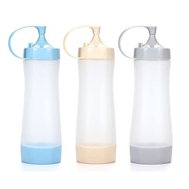 Qiuhome Condiment Squeeze Bottle for Sauces , 12 oz , Clear (3)