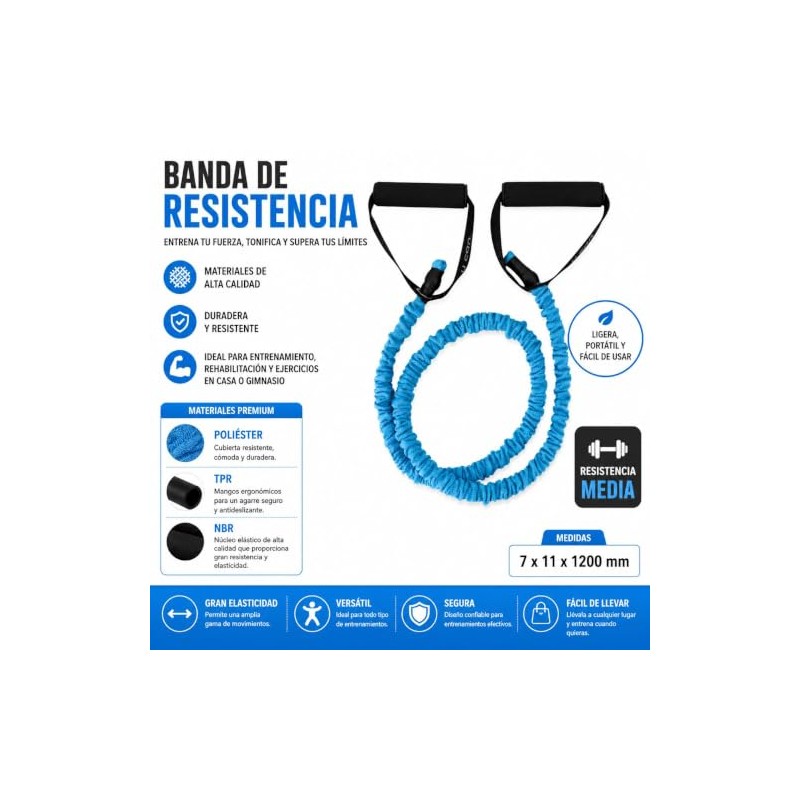 U can – Banda de Resistencia U Handle con Mango