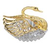 Swan Sugar Storage Jar European Modern Condiment Container Golden Seasoning