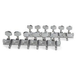 GEWA machine heads Acoustic guitar, 12 string Set, Nickel-plated metal buttons