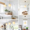 Flyrose Mid Century Modern Pendant Lights Kitchen Island Small Milk