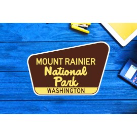 Mount Rainier Decal Sticker National Park Washington Sierra Nevada 3.75" x 2.75"