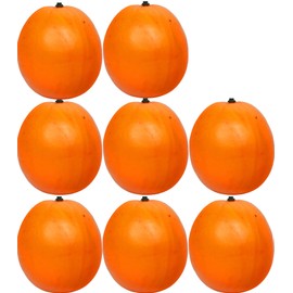 Set of 8 Decorative Life Size Faux Oranges- Great for Decorating your Home, Creating a Store Display, and Photo Props - Realistically Colored and Sized Fruit - Measures 2.75" x 2.5" (Oranges)