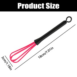 7Pcs Mini Hair Color Whisk, Plastic Whisk For Hair Dye Color Mixing, 7 Color Hair Dye Tools for Hair Salon, 7 x 1.2 Inch Small Plastic Whisk Hairdressing Dye Whisk Kitchen Baking Cooking Mixer Tool