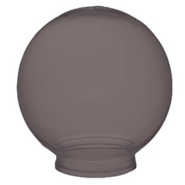 KastLite 6" Bronze Acrylic Lamp Post Globe | Smooth Textured with 3.14" Fitter Neck | Manufactured in the USA