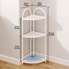 CICUFY Corner Shelf Stand Metal Bathroom Corner Shelf 3 Tier