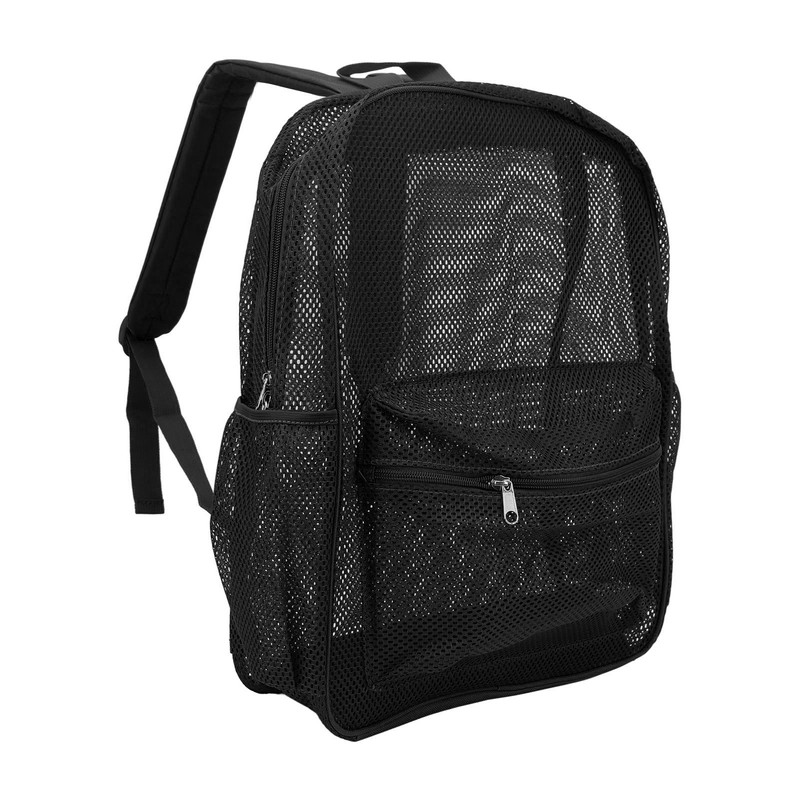 Mesh Backpack Heavy Duty Lightweight Large Capacity Washable See Through