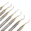 7 Pieces Teeth Plaque Remover Kit Multiple Shapes Metal Cleaning