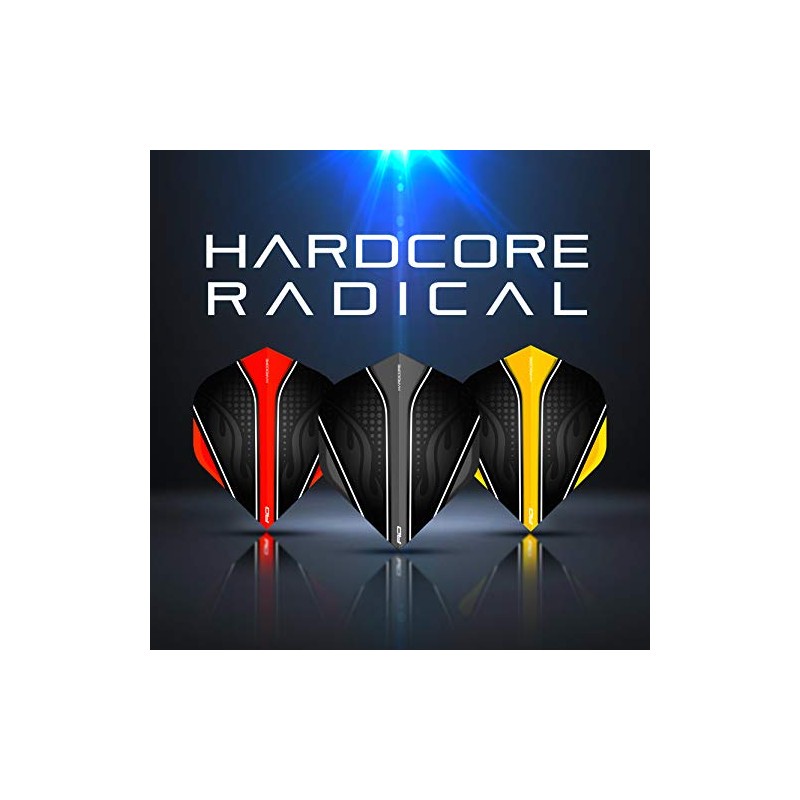 RED DRAGON Hardcore Radical Black & Yellow Extra Thick Standard
