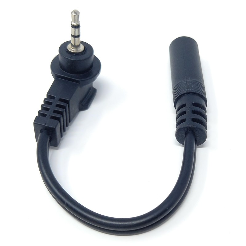 DRUT 2pcs 10cm Right Angled 2.5mm Stereo Jack to 3.5mm