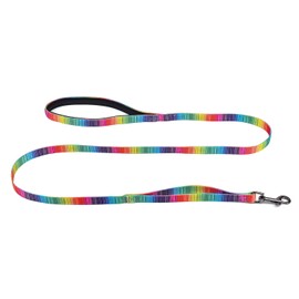 DYAprWu Dog Leash Printing Durable Dogs and Cats Leash with Two Control Handle for Small Dogs Medium Dogs and Large Dogs (L(Length 56"/Width 1"), Color A)
