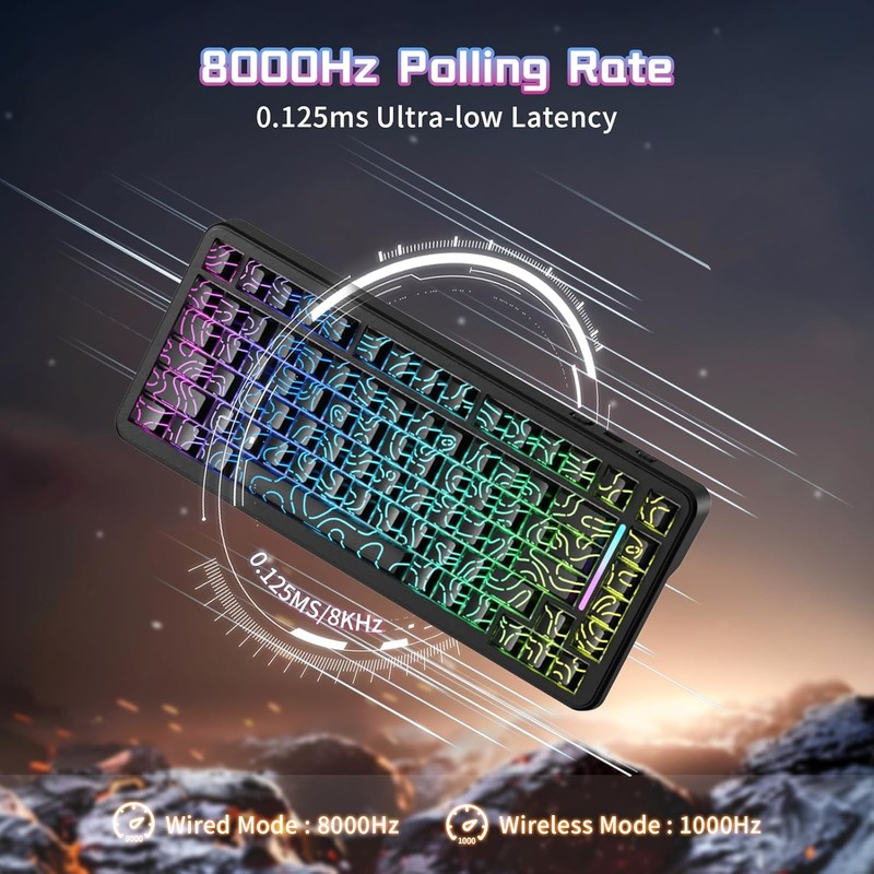 ATTACK SHARK X82 PRO HE Wireless Rapid Trigger RGB Mechanical