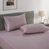 Lane Linen 100% Organic Cotton Twin Fitted Sheets, Lilac, 2-Piece