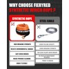 FIERYRED Synthetic Winch Rope 3/8 Inch 100FT - 26500Ibs Winch