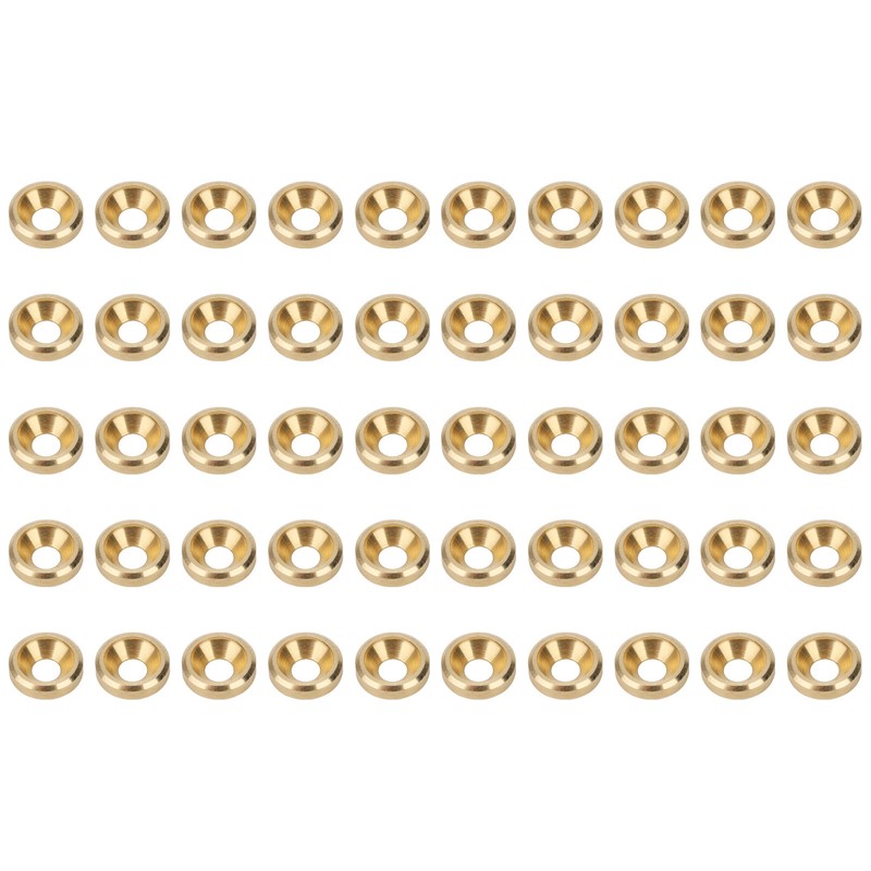 50Pcs Countersunk Screw Washer CNC Pure Copper Flat Head Gasket