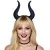 MOSTORY Dark Devil Horns Headband for Men and Women, Black