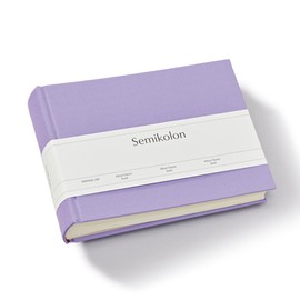 Semikolon 369952 Classic Small Album - 21.5 x 16 cm - 80 Pages Cream for 10 x 15 Photos - Lilac Silk Purple
