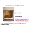Couver Pull Out Tray Bottom Mount Side Mount Birch Cabinet
