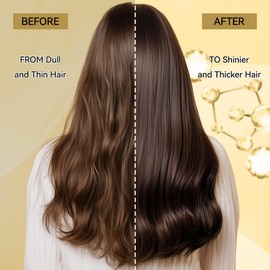 Veganic Hair Oil, Natural Hair Growth Oil with Batana, Rosemary, Biotin, Castor, Caffeine, Coconut for Hair Loss Care, Thickening Mask for Women Men (2Pcs x 60ml)