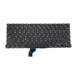 E-USZeeGaa Replacement Keyboard Without Backlit and Frame Compatible for MacBook Pro A1502 13" 2013-2015 Retina Series Black US Layout Compatible with Part Numbers ME864 ME865 ME866