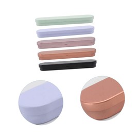 Beavorty 5pcs Eyelash Extension Tweezer Storage Box Makeup Organizer Secure Closure Compact Design for Travel Multiple Colors