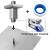 Straight Shower Arm with Flange, Ceiling Mount 3 Inches Rain