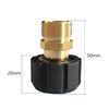5000PSI Pressure Washer Adapter, Metric M22 15mm Female Thread to
