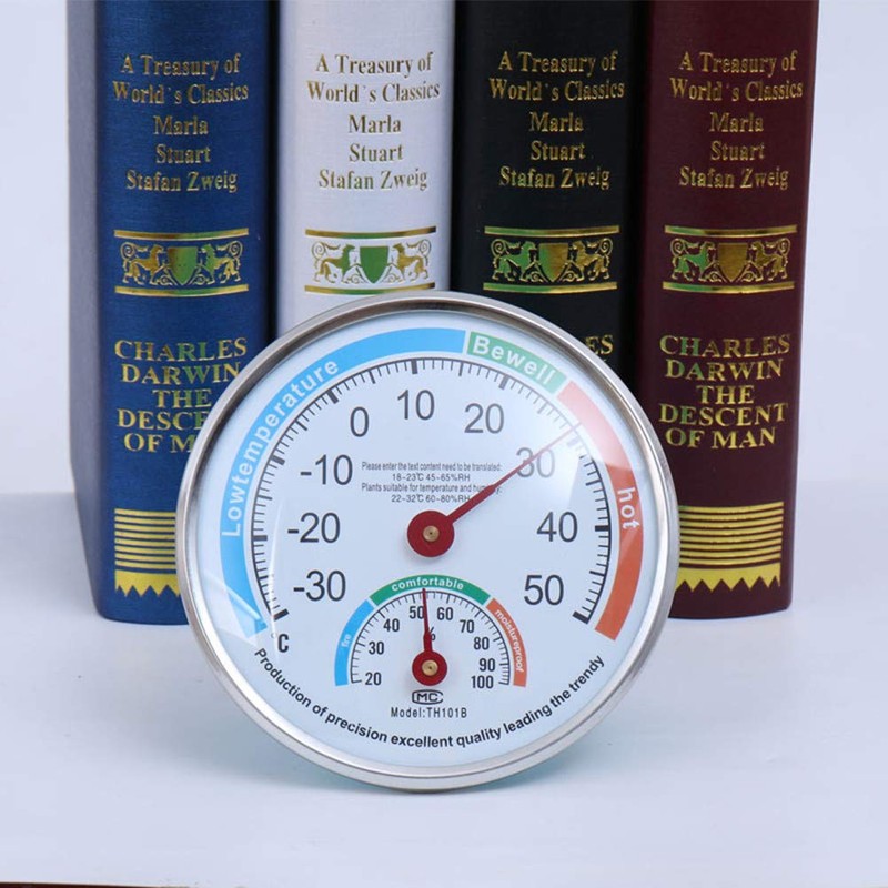 MayGreeny Analog Thermometer Hygrometer High Precision Pointer Hygrothermograph for Indoor