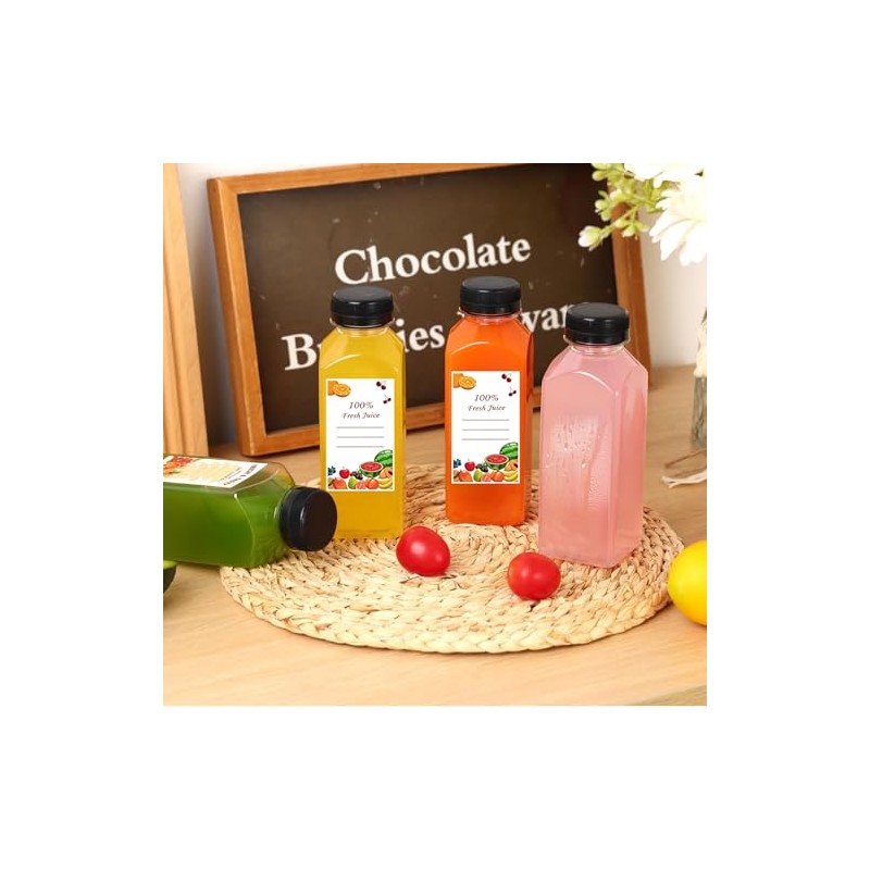 4 Pcs Botellas de Plástico de 350 ml12 Onzas Con