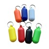 Rosojodg 2 Pcs Bright Yellow Buoy Floating Key Chain Pills-Shape