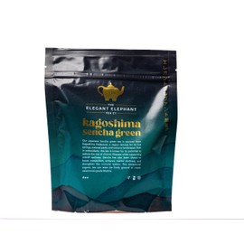 The Elegant Elephant Kagoshima Sencha Green Tea – Organic Loose Leaf Japanese Green Tea – Ceremonial Grade Matcha Alternative – Detox, Immune Support Drink – Enjoy Hot or Iced, Resealable 4oz Pouch