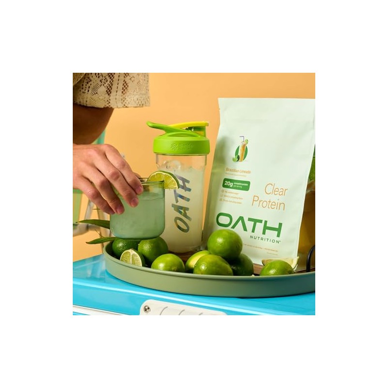 Oath Nutrition Clear Whey Isolate Protein Powder, Brazilian Limeade, 20g