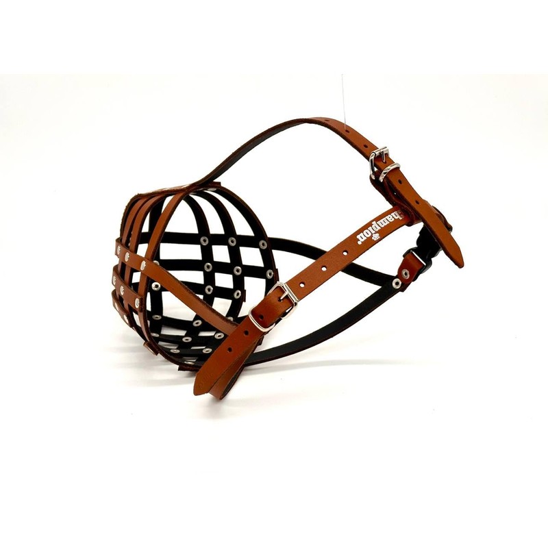 Genuine Leather Dog Muzzle for American Bully, Bully XL and