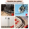 OSALOLO 55 Piezas Clips Organizadores de Cables Autoadhesivos, Soportes de