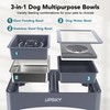 UPSKY 3-in-1 Elevated Dog Bowls Slow Feeder, Adjustable Stand, Stainless