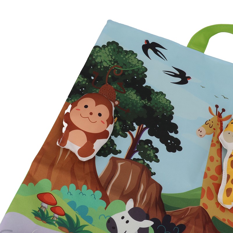 Baby Soft Toy Set with Play Mat Bright Color Sound