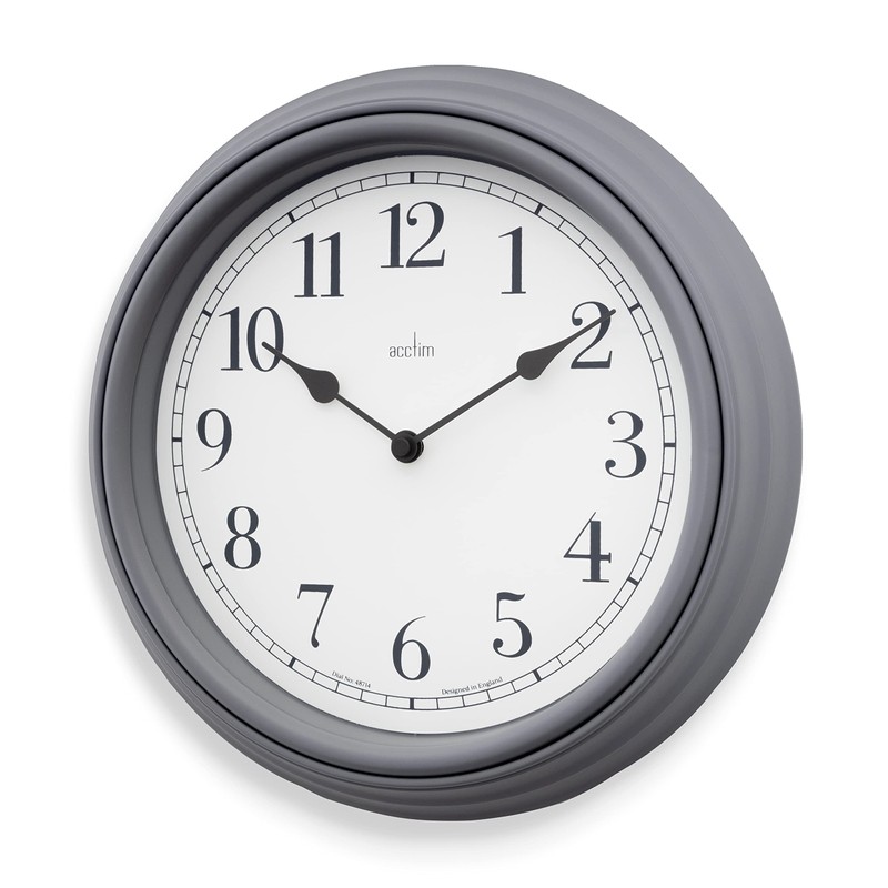 Acctim Devonshire Traditional 28cm Wall Clock (Pigeon Grey)
