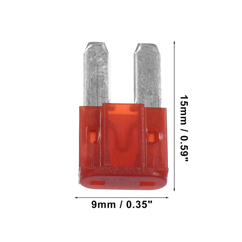 QUARKZMAN Pack of 6 Car Mini Blade Fuses 10 A