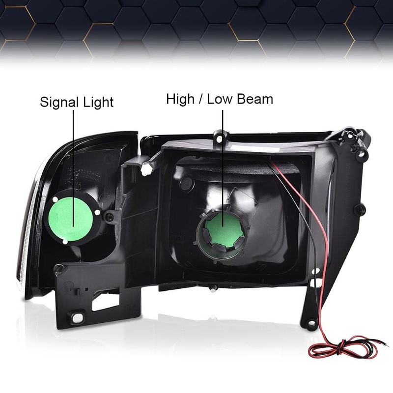 PIT66 LED Headlights Left & Right Side Compatible with 1994-2002