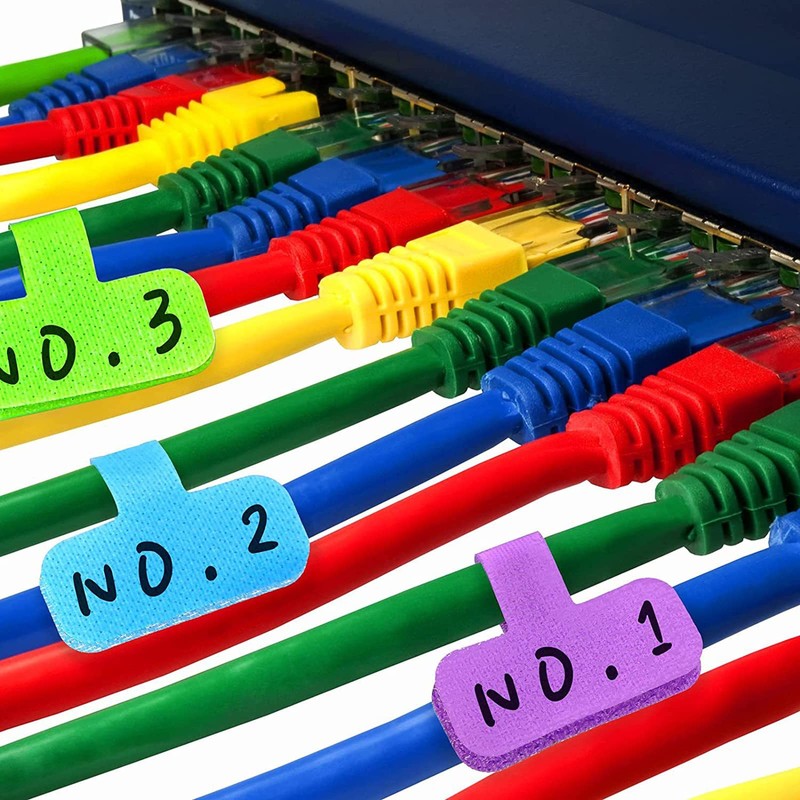 Pack of 40 Cable Labels, Cable Labels for Labelling, Cable