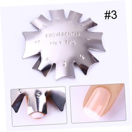 Beavorty 12pcs Stainless Steel Nail Art Template Plates for Easy Manicure Lightweight and Portable Nail Design Tools for Home and Salon Use