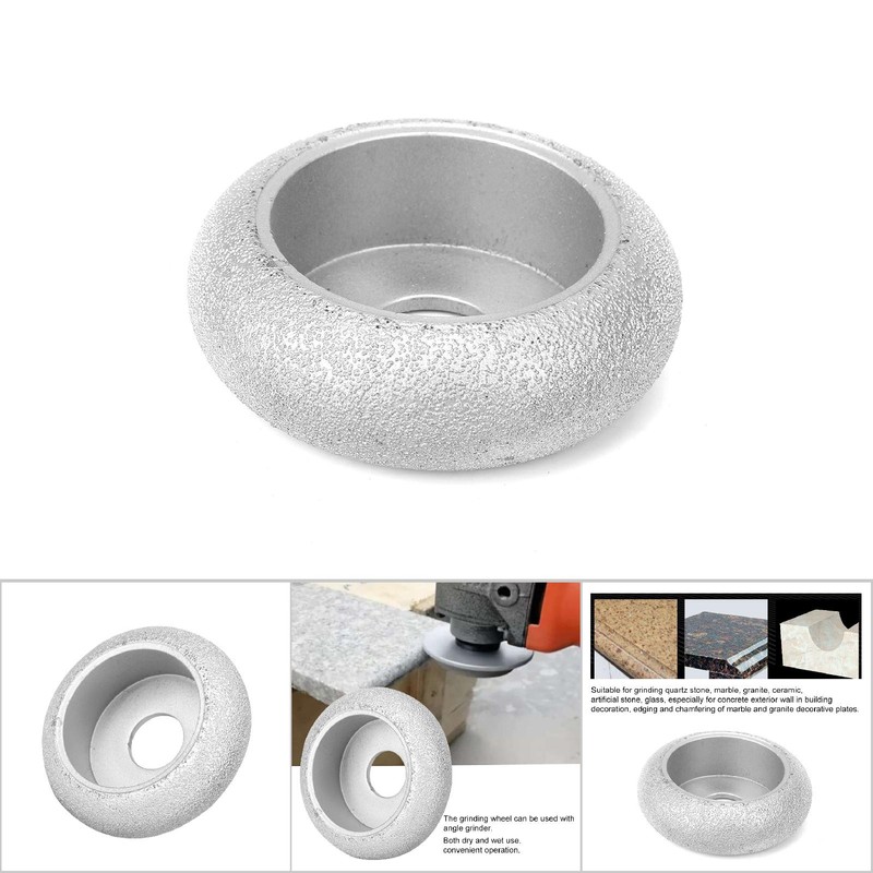 7.3cm Brazed Diamond Grinding Wheel Rome Abrasive Wheel for Stone