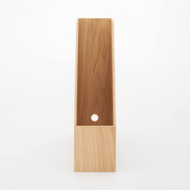Muji 44310205 Wooden Stand File Box for A4, W x D x H: Approx. 3.6 x 10.8 x 12.6 inches (9.2 x 27.5 x 32 cm)