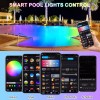SLARY Led Pool Lights IP68 Waterproof 12V for Swimming Pool