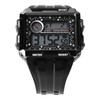 Men Rectangle Digital Sports Watch Night Light Rectangle Display Waterproof
